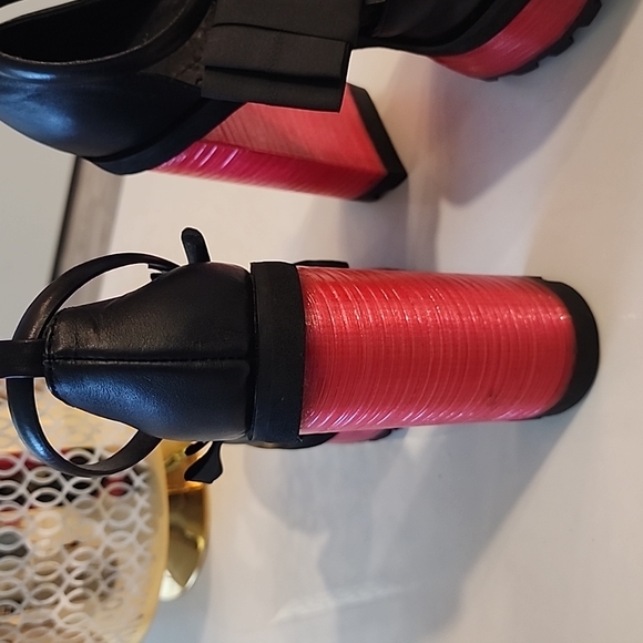 Platform Red and Black Platform Heel - Picture 7 of 9